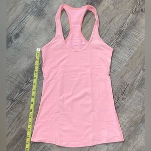 Lululemon Cool Racerback Tank in light coral color, size 2